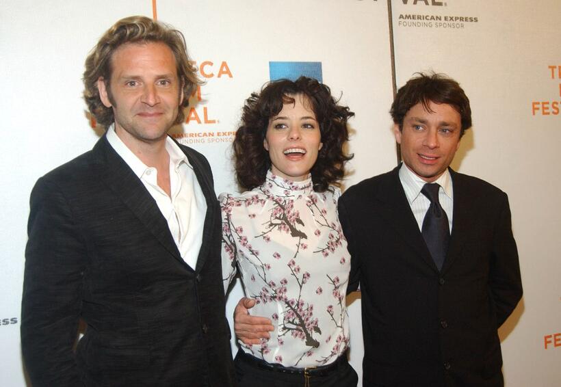 Malcolm Gets, Parker Posey and Chris Kattan at the screening of "Adam and Steve" during the Tribeca Film Festival.