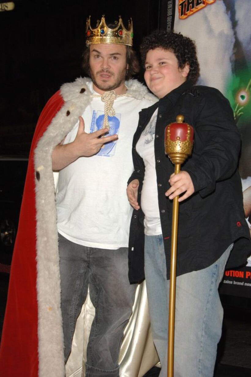 Jack Black and Troy Gentile at the premiere of "Tenacious D In: The Pick Of Destiny."