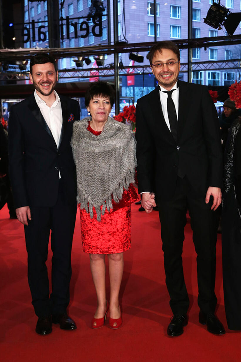 Bogdan Dumitrache, Luminita Gheorghiu and Calin Peter Netzer at the premiere of "Child's Pose" during the 63rd Berlinale International Film Festival.