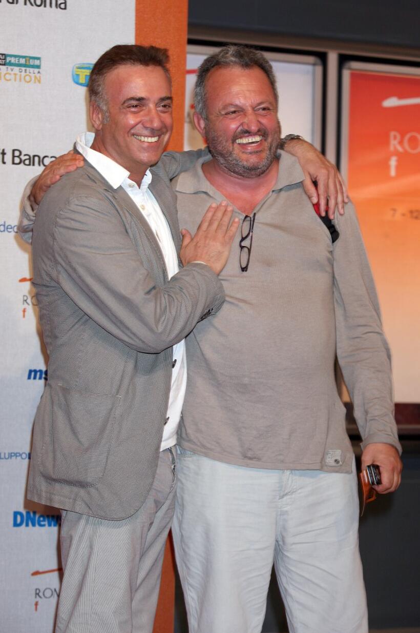 Massimo Ghini and Steve Della Casa at the Roma Fiction Fest 2008.