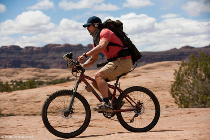 James Franco as Aron Ralston in "127 Hours."