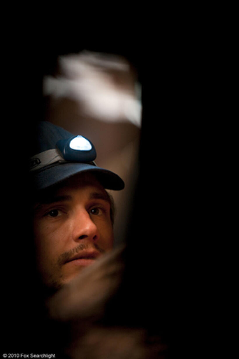 James Franco as Aron Ralston in "127 Hours."