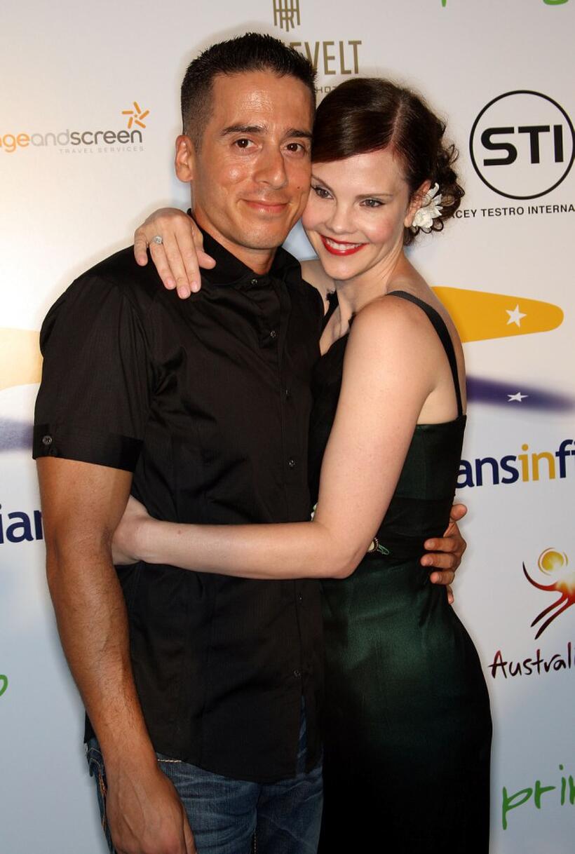 Kirk Acevedo and Kiersten Warren at the Australians In Film's 2009 Breakthrough Awards.