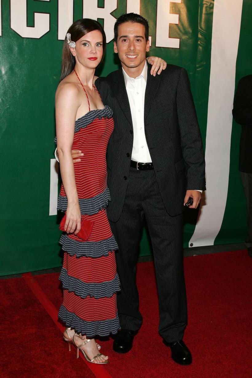 Kiersten Warren and Kirk Acevedo at the premiere of "Invincible."