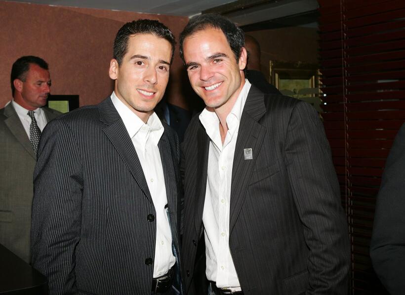Kirk Acevedo and Michael Kelly at the premiere of "Invincible."