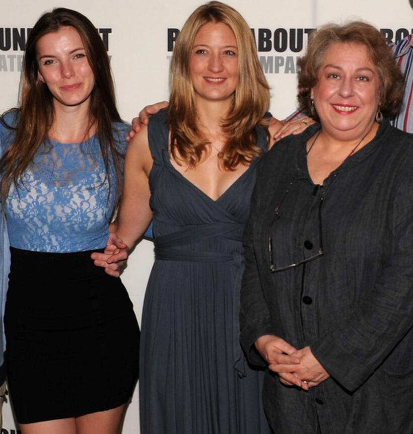 Betty Gilpin, Heidi Schreck and Jayne Houyshell at the photocall of "The Language Archive" in New York.
