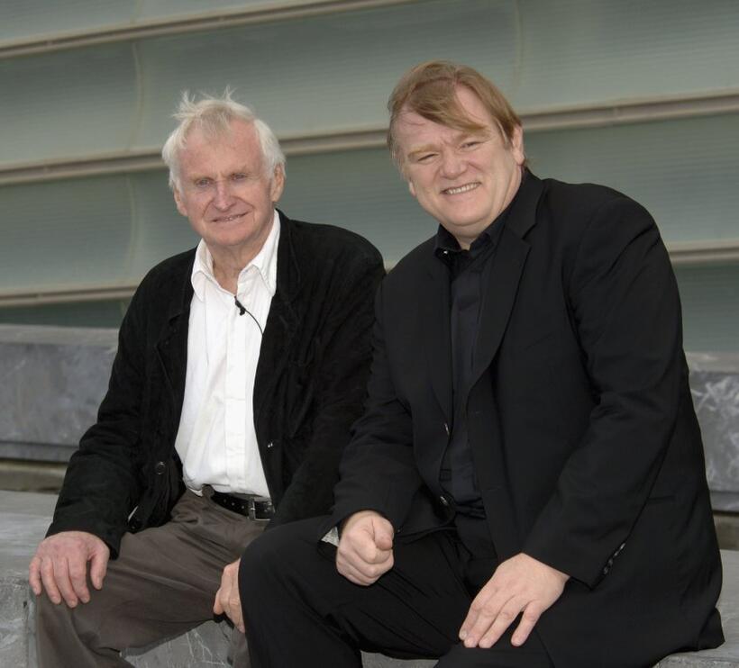 Brendan Gleeson and John Boorman at the photocall of "The Tiger's Tail" during the 54th San Sebastian Film Festival at the Kursaal Palace.