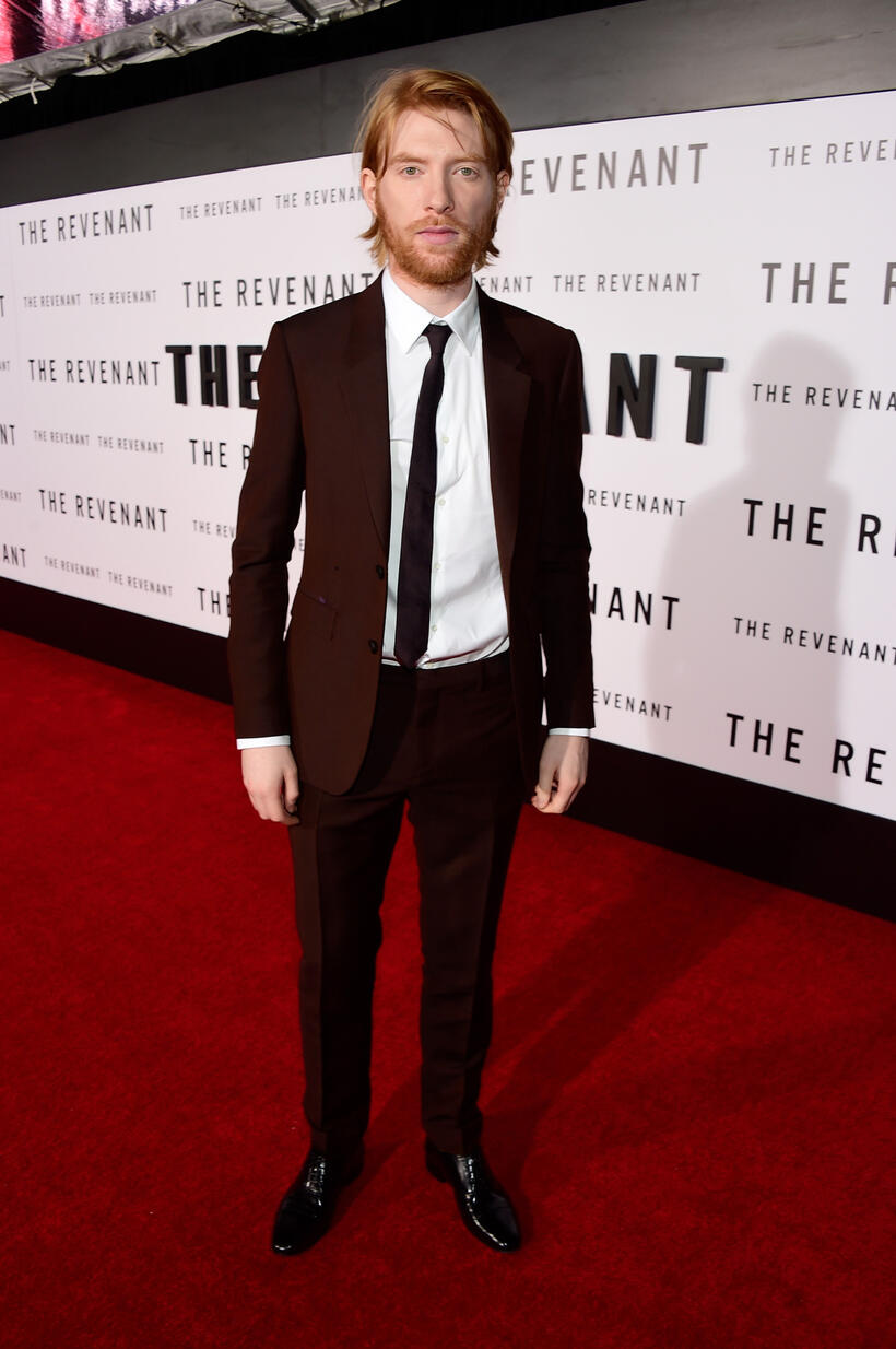 Domhnall Gleeson at the California premiere of "The Revenant."