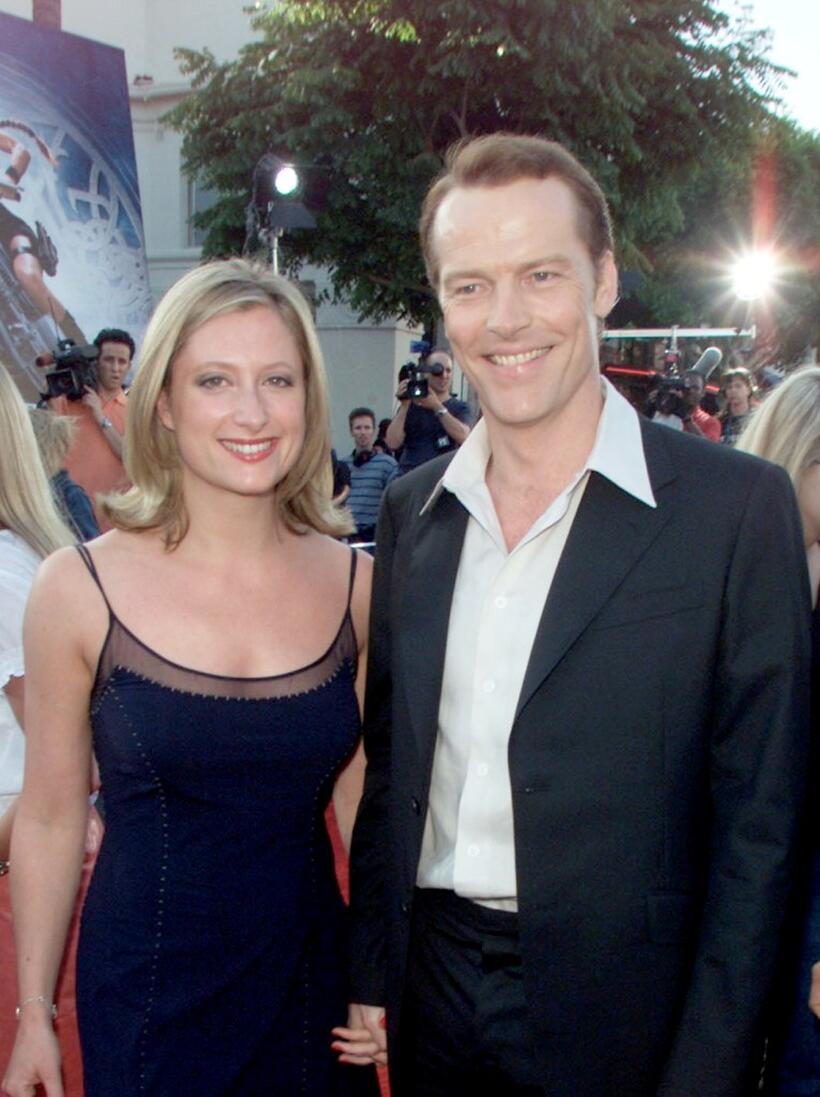 Susanna Harker and Iain Glen at the premiere of "Lara Croft: Tomb Raider."