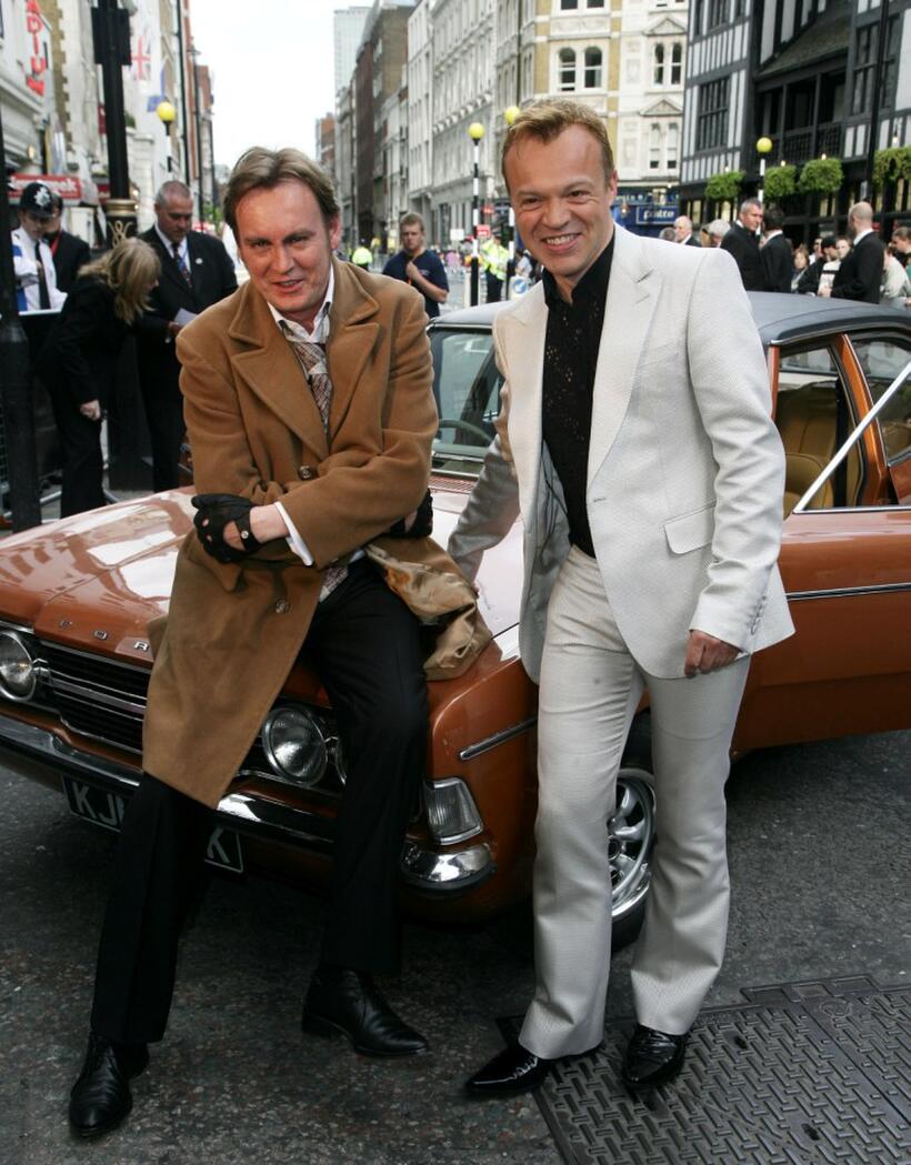 Philip Glenister and Graham Norton at the British Academy Television Awards.