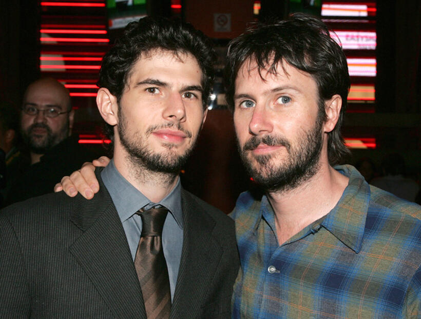 Daniel Eric Gold and Josh Hamilton at the after party of the Broadway opening night of "subUrbia" in New York.