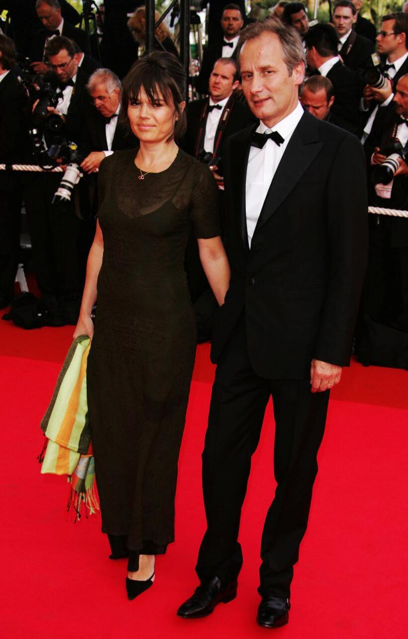 Hippolyte Girardot and Guest at the premiere of "My Blueberry Nights" during the 60th International Cannes Film Festival Opening Night.