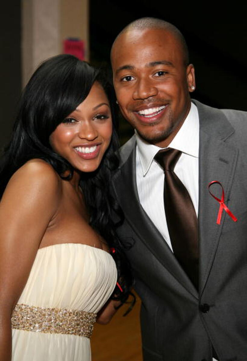 Columbus Short and Meagan Good at the 38th annual NAACP Image Awards.