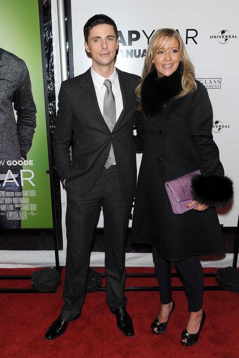 Matthew Goode and Sophie Dymoke at the New York premiere of "Leap Year."