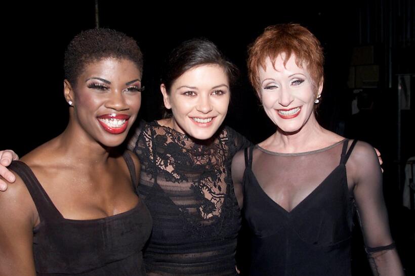 Deidre Goodwin, Catherine Zeta-Jones and Belle Calaway at the Schubert Theatre in New York City.