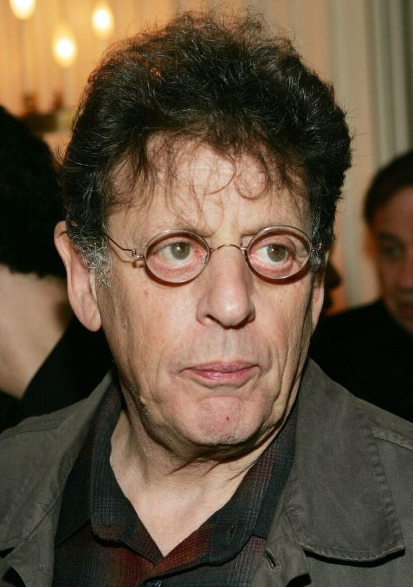 Philip Glass at the Society of Composers and Lyricists annual champagne reception.