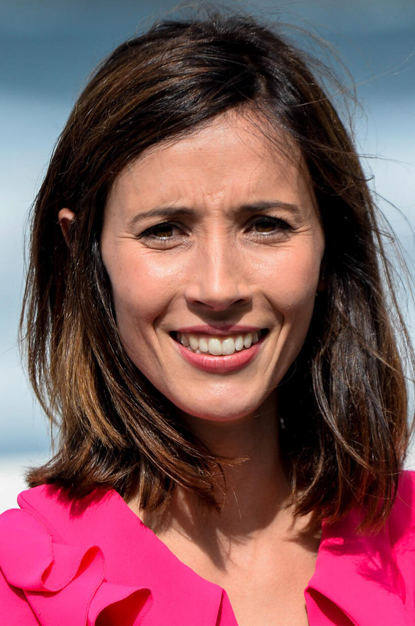 Barbara Goenaga at the "Operacion Concha" photocall during the 65th San Sebastian Film Festival.
