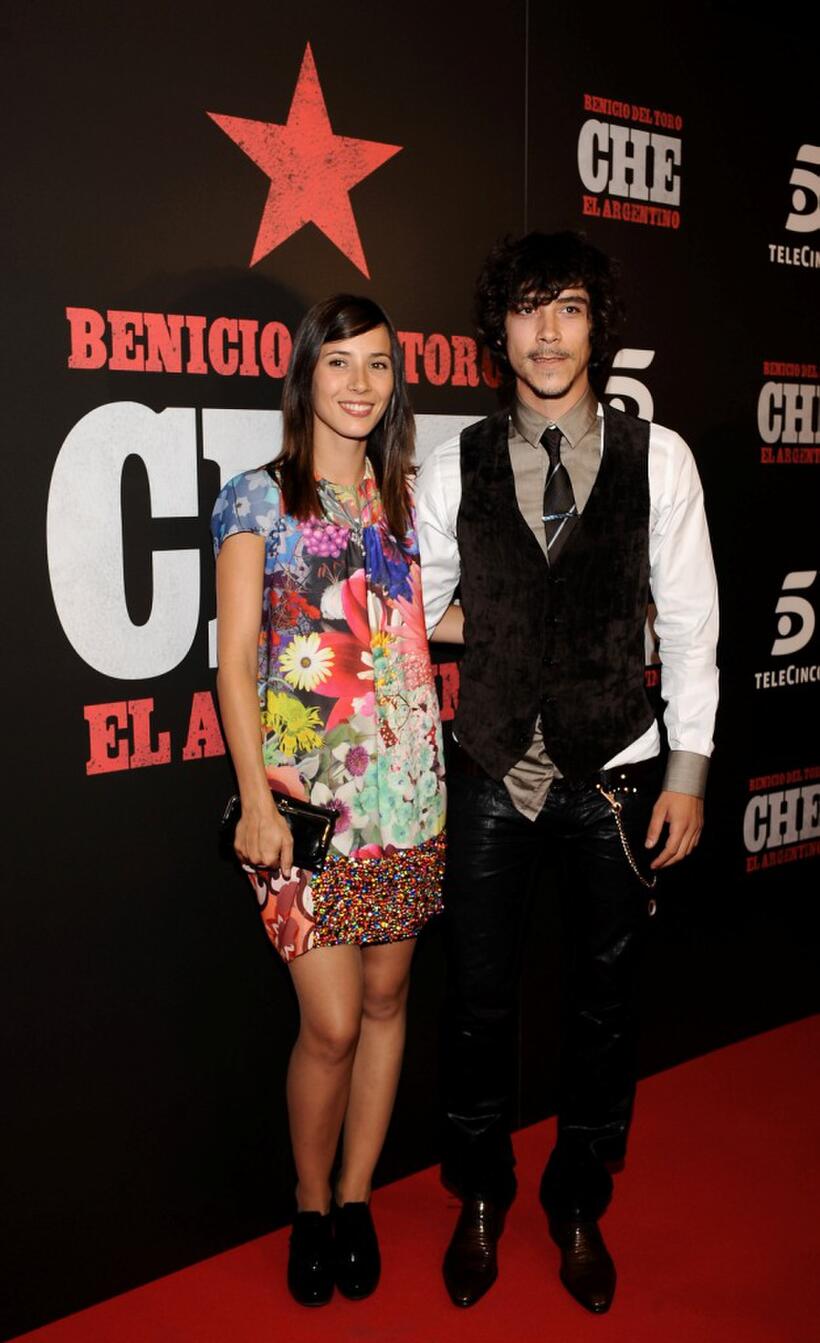 Barbara Goenaga and Oscar Jaenada at the premiere of "Che, El Argentino."