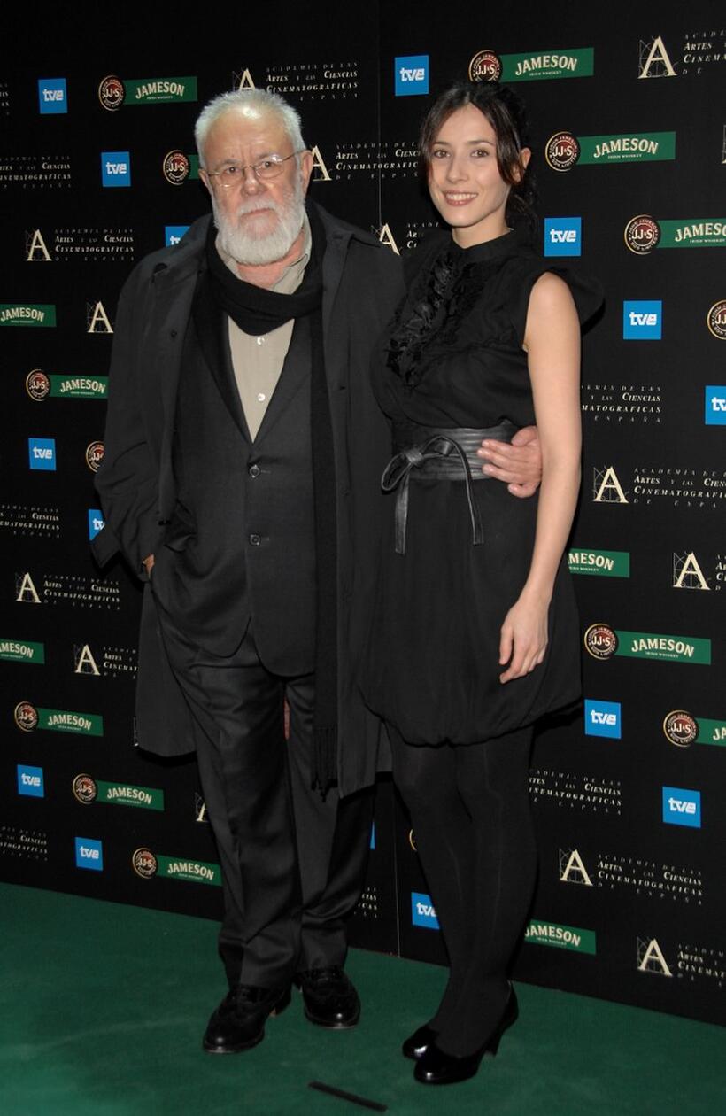 Director Gonzalo Suarez and Barbara Goenaga at the 22nd Goya Awards Nomination Gala.