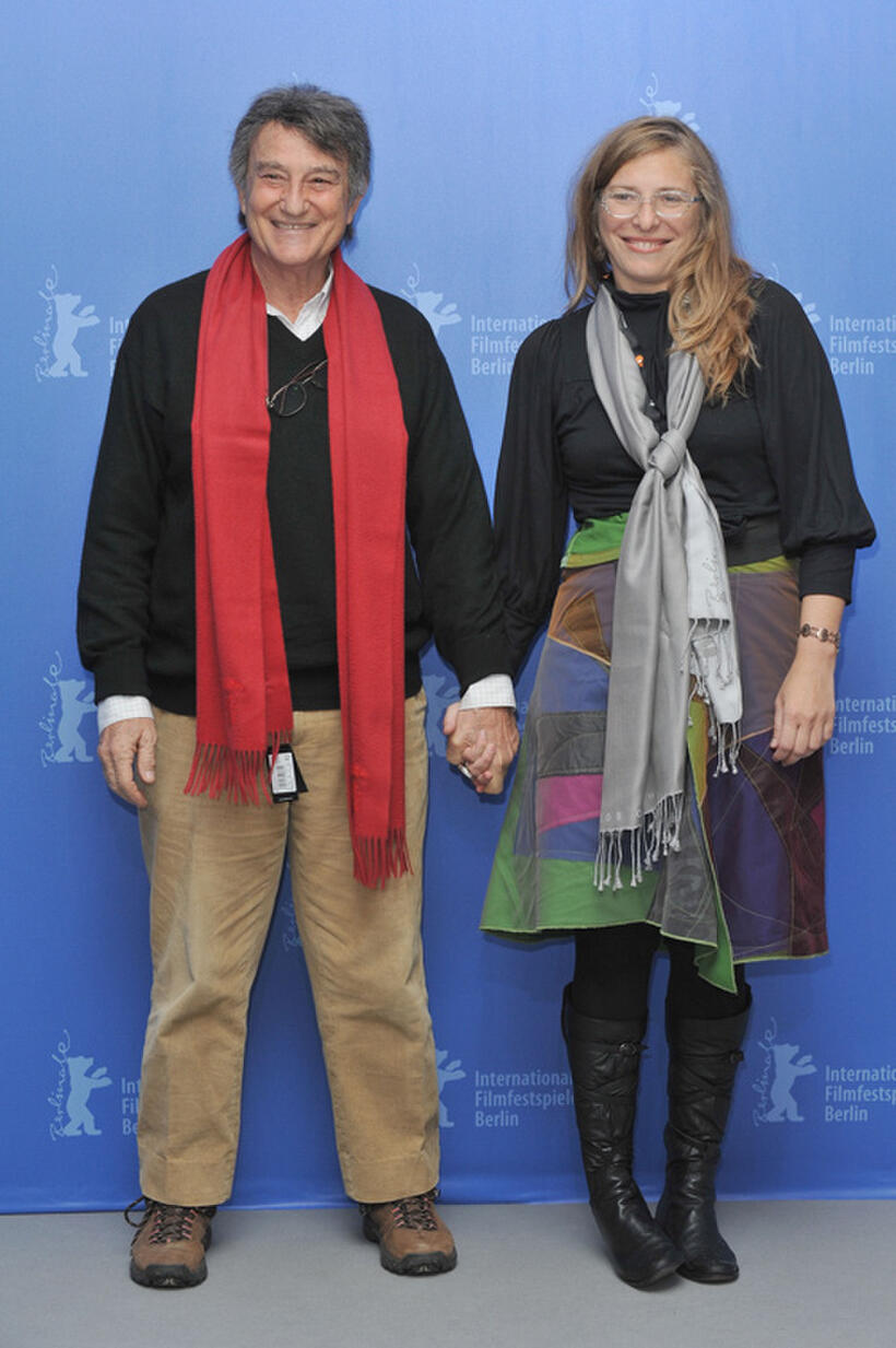 Arturo Goetz and director Natalia Smirnoff at the photocall of "Rompecabezas" during day eight of the 60th Berlin International Film Festival.