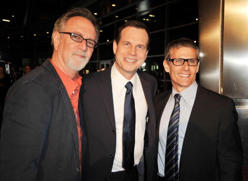 Gary Goetzman, Bill Paxton and Michael Lombardo at the premiere of "Big Love" 3rd season.