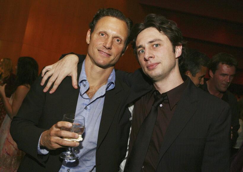 Tony Goldwyn and Zach Braff at the afterparty for the premiere of "The Last Kiss" at the Directors Guild of America.