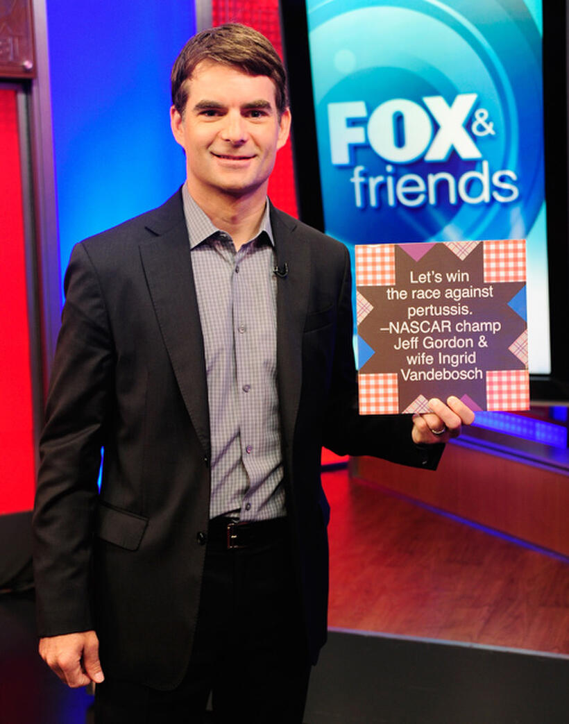 Jeff Gordon at the FOX & Friends Studios in New York.