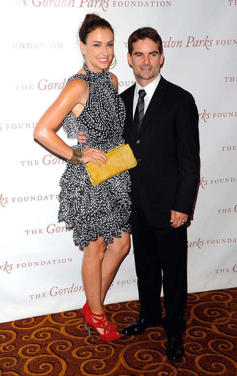 Ingrid Vandebosch and Jeff Gordon at the Gordon Parks Foundation Awards Dinner and Auction in New York.