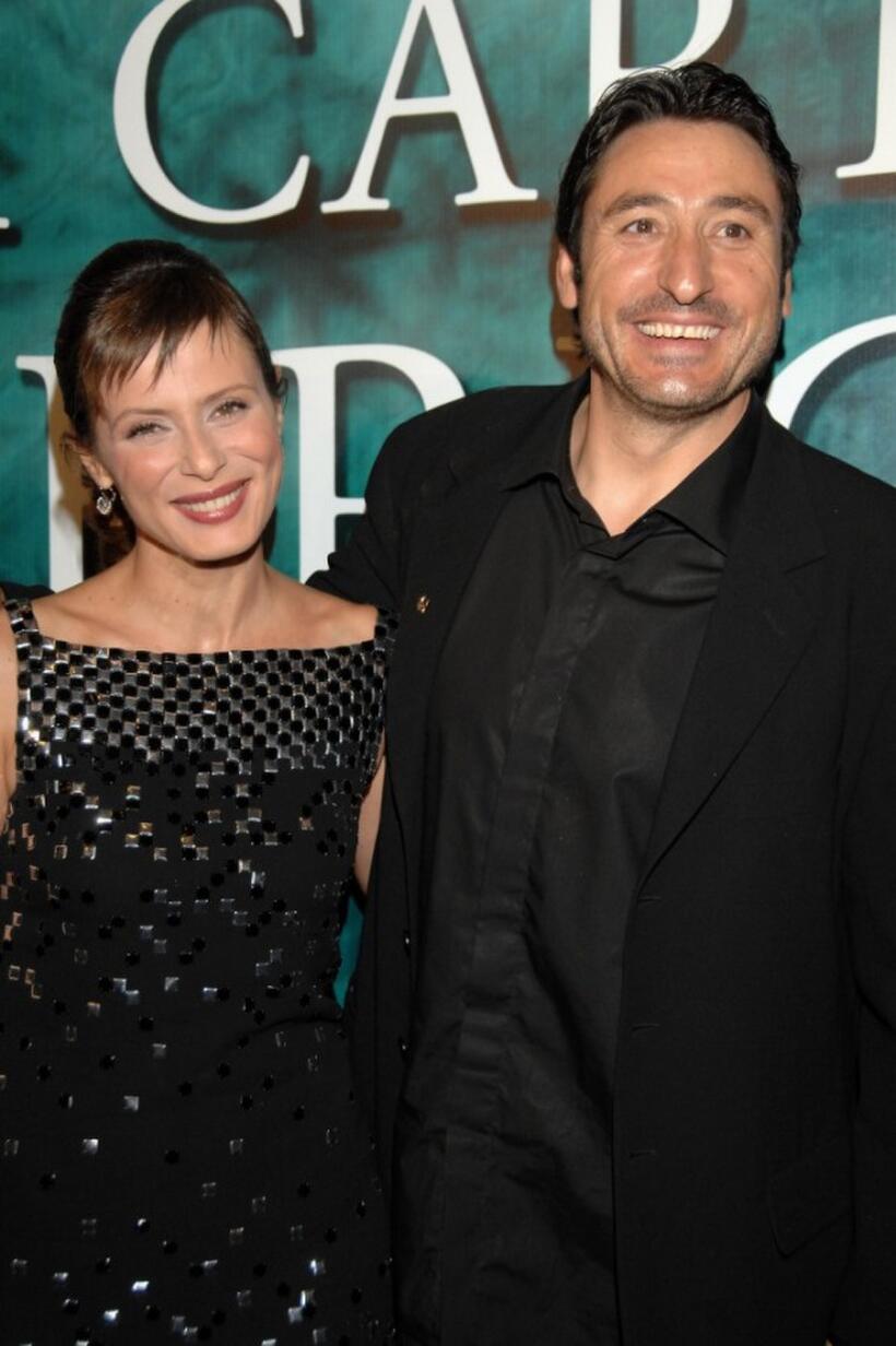 Aitana Sanchez Gijon and Carmelo Gomez at the premiere of "La Carta Esferica."