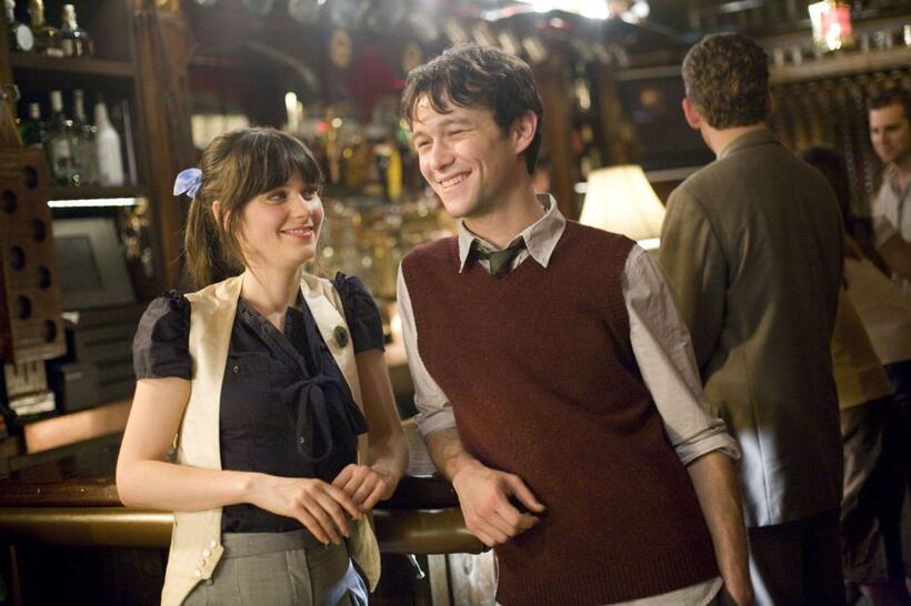 Zooey Deschanel and Joseph Gordon-Levitt in "(500) Days of Summer."
