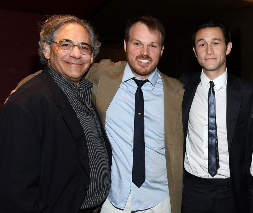 Steve Gilula, Marc Web and Joseph Gordon-Levitt at the after party of the California premiere of "(500) Days of Summer."