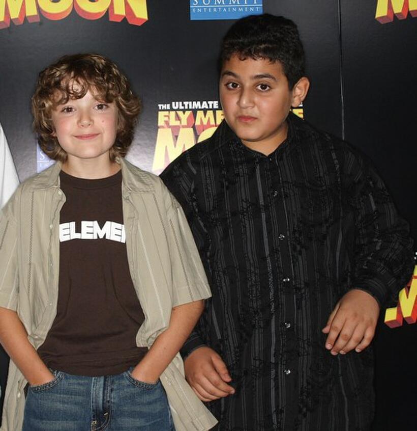 Trevor Gagnon and David Gore at the premiere of "Fly Me To The Moon."