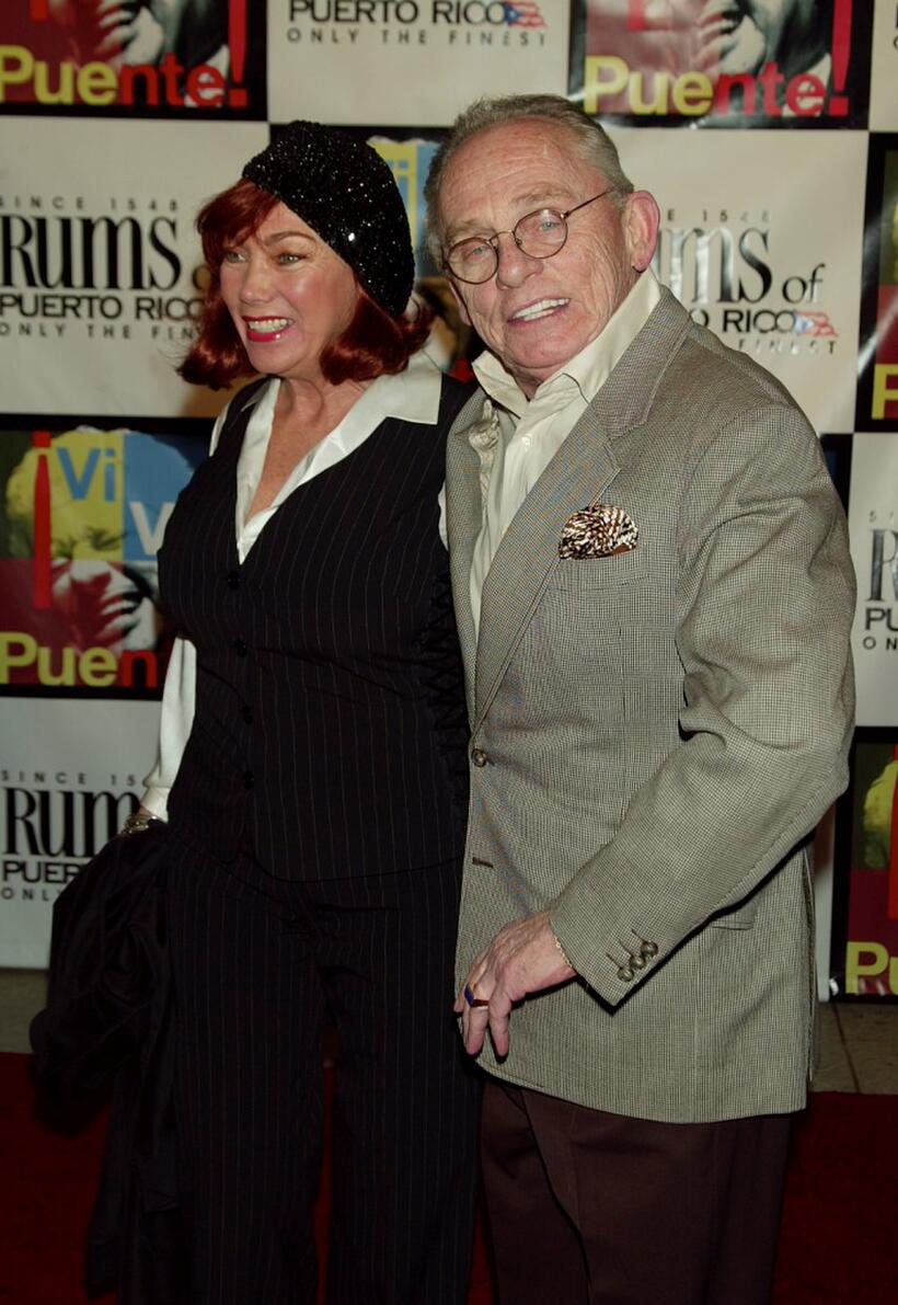 Frank Gorshin and Guest at the benefit concert to honor the life and music of Tito Puente.