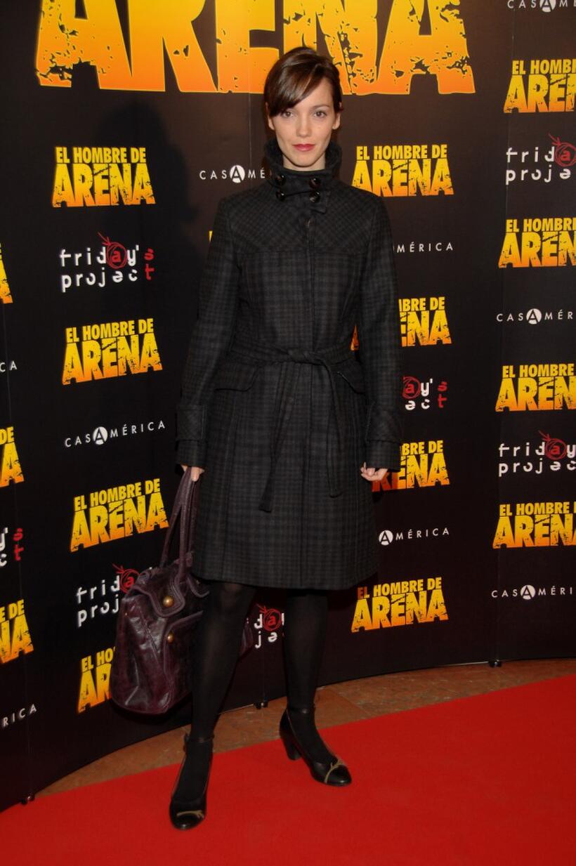 Paz Gomez at the premiere of "El hombre de Arena."