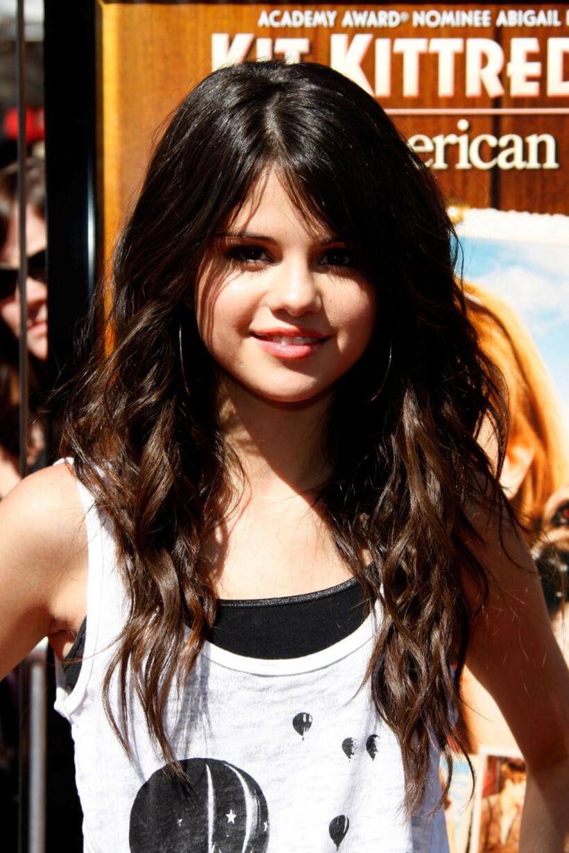 Selena Gomez at the premiere of "Kit Kittredge: An American Girl."