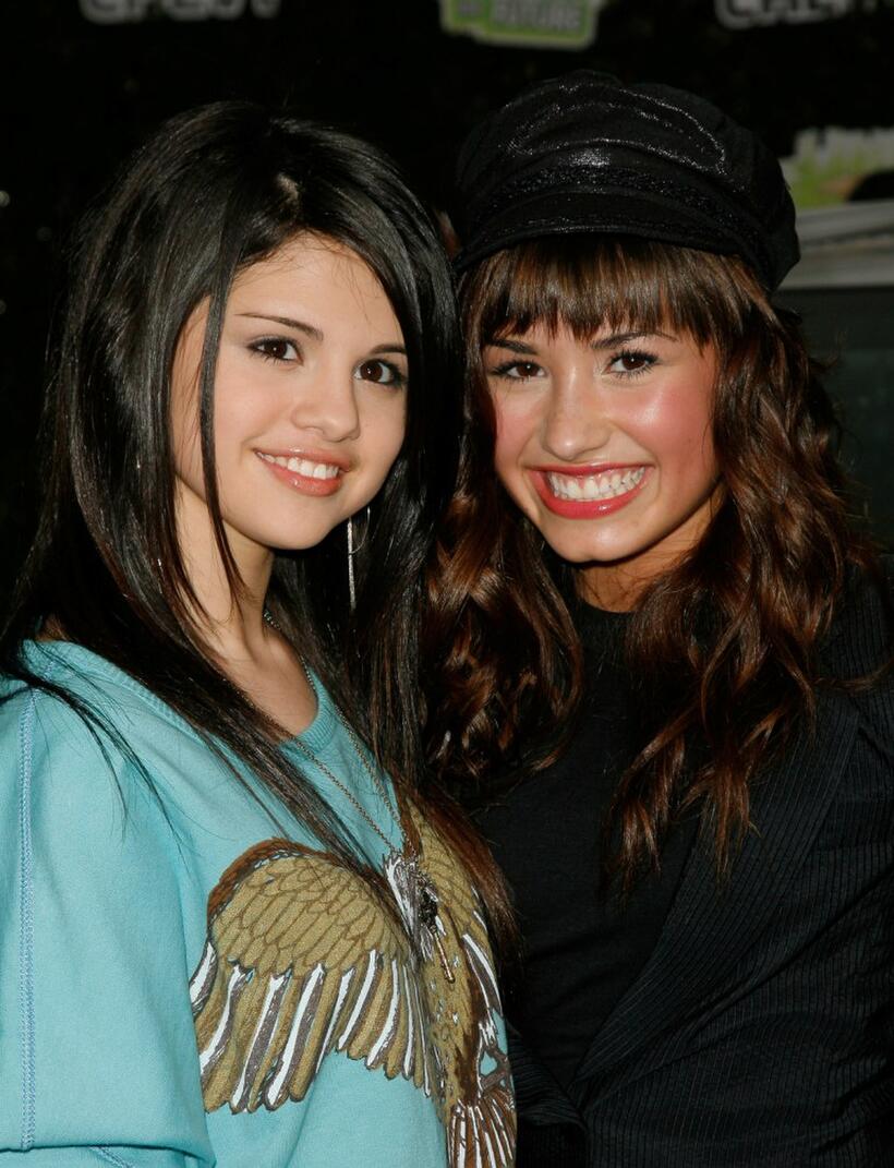 Selena Gomez and Demi Lovato at the Chevy Rocks The Future at Buena Vista Lot.