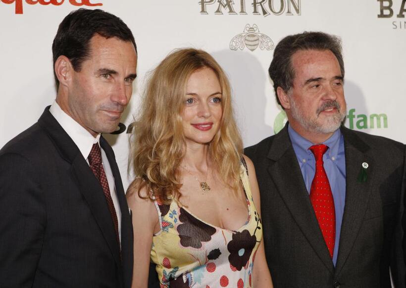Heather Graham, Raymond Offenheiser and Kevin O'Malley at the Oxfam Event Honoring Sean Penn and Emile Hirsch for their movie "Into The Wild".