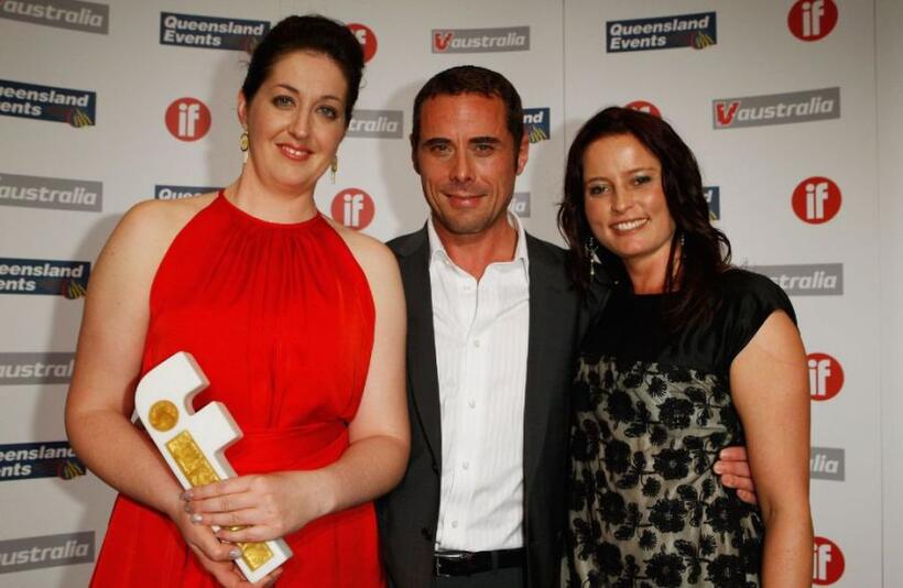Erin White, Marcus Graham and Zyra McAuliffe at the Inside Film (IF) Awards.