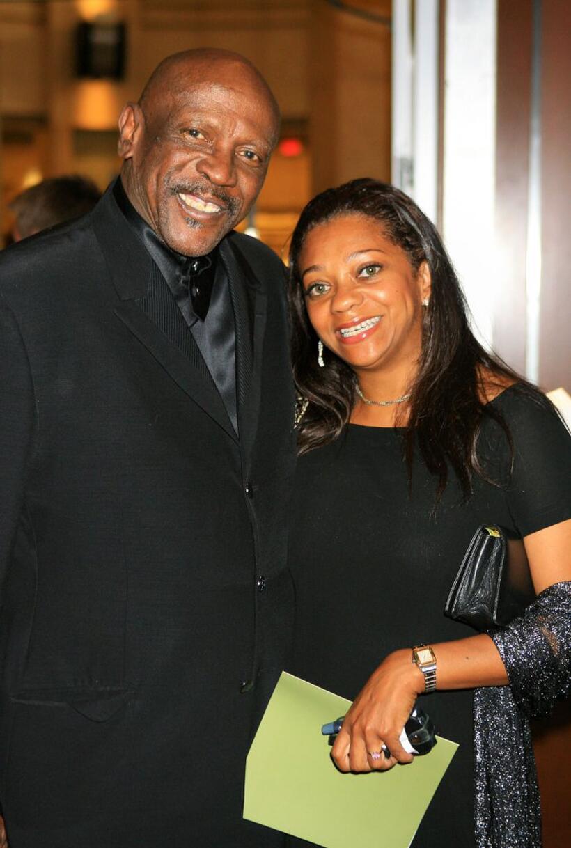 Louis Gossett, Jr. and Guest at the cocktail party for the 34th AFI Life Achievement Award tribute to Sir Sean Connery.