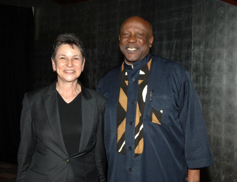 Louis Gossett, Jr. and Guest at the CNN, LA Times, POLITICO Democratic Debate.
