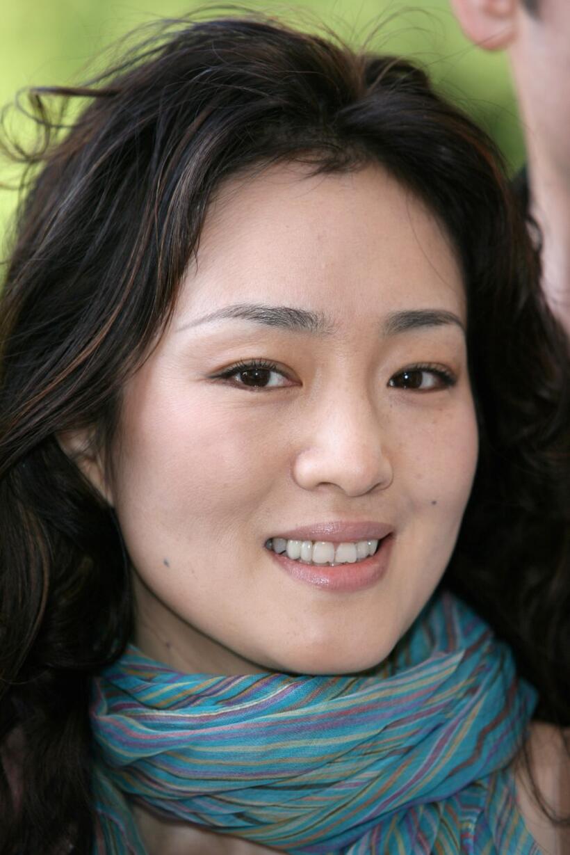 Gong Li at the promotion of "Shanghai."