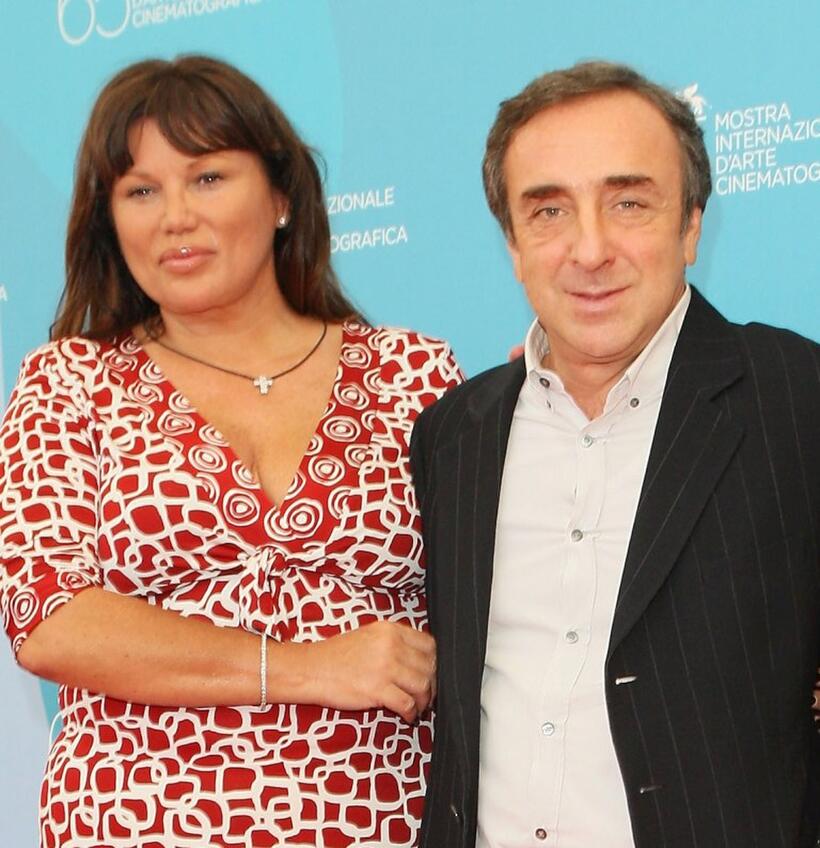 Serena Grandi and Silvio Orlando at the photocall of "Il Papa Di Giovanna" during the 65th Venice International Film Festival.