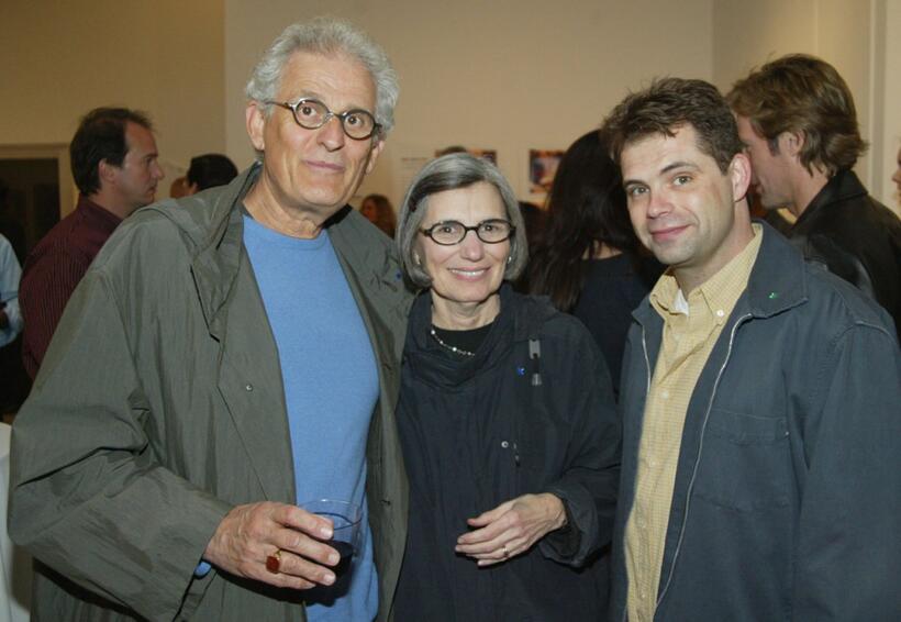 Director Peter Bonerz, Roz Bonerz and Dana Gould at the fresh start benefit art sale and exhibition.