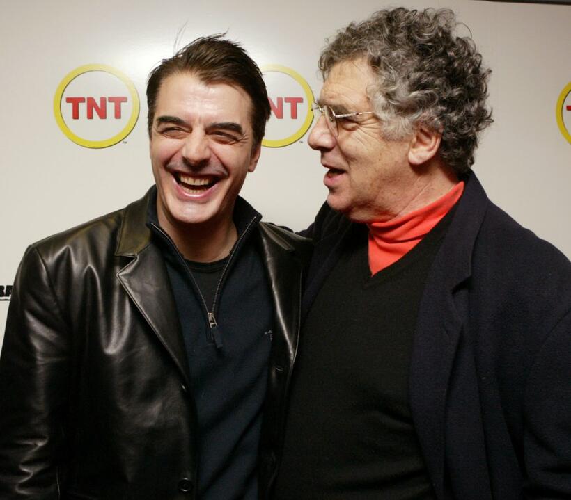 Elliott Gould and Chris Noth at the premiere of "Bad Apple".