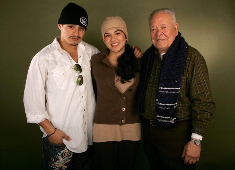 Jesse Garcia, Emily Rios and Chalo Gonzalez at the 2006 Sundance Film Festival.