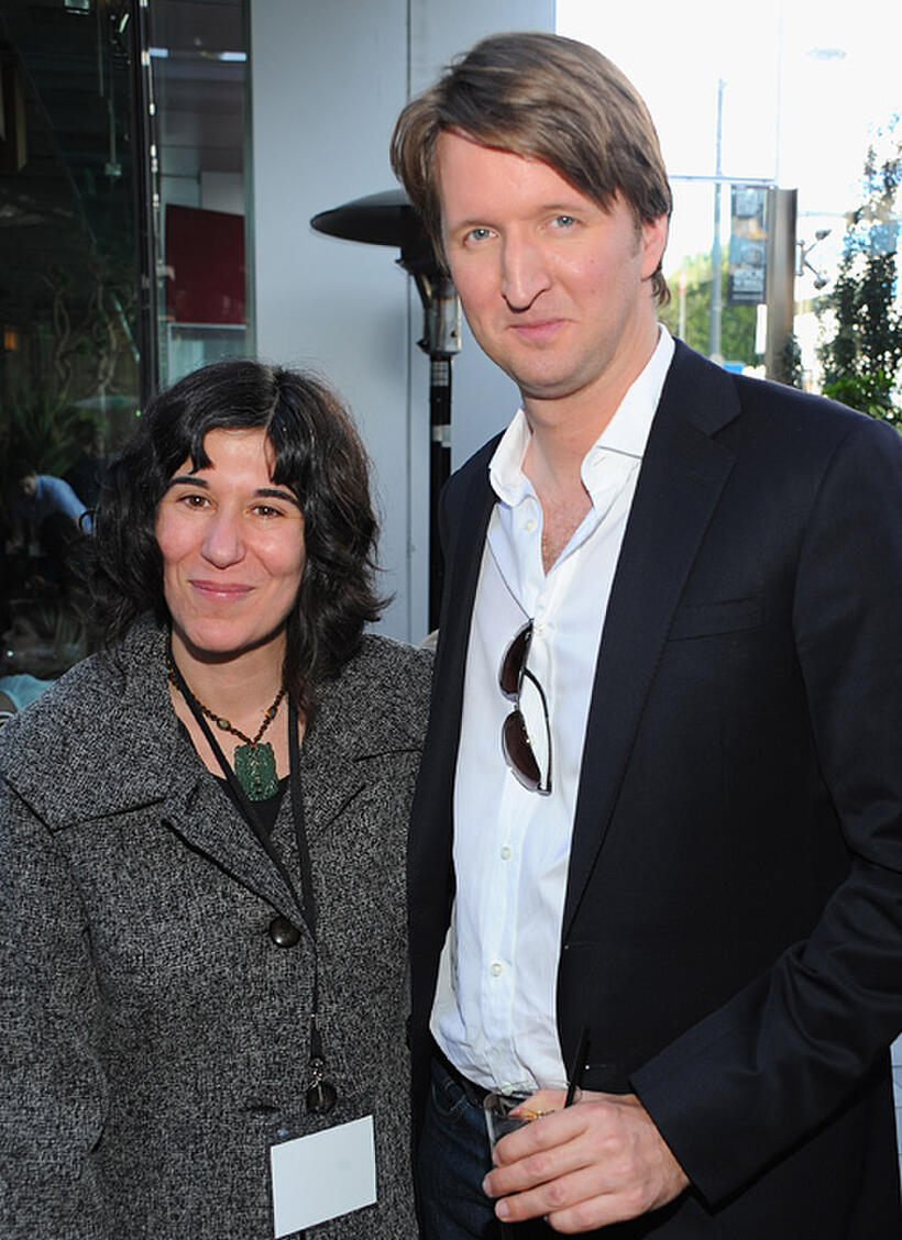 Debra Granik and Tom Hooper at the 2011 Independent Spirit Awards Filmmaker Grant and Nominee Brunch.