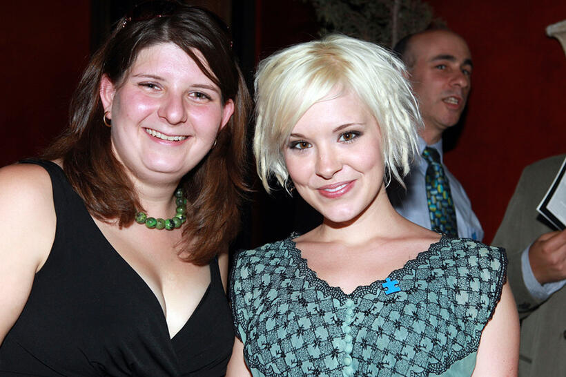 Brea Grant and Guest at the charity auction "Heroes For Autism" in California.