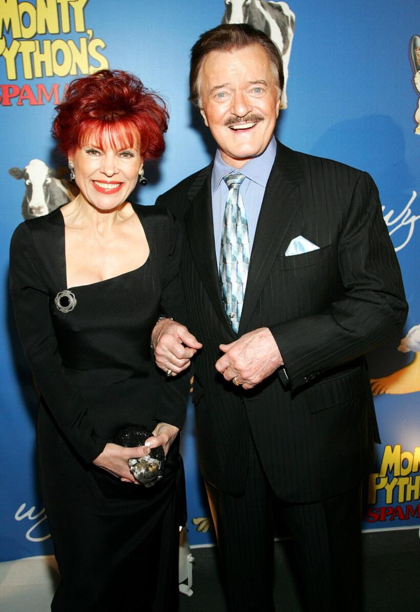 Robert Goulet and his wife Vera Goulet at the premiere of "Monty Python's Spamalot" at the Grail Theater at the Wynn Las Vegas.
