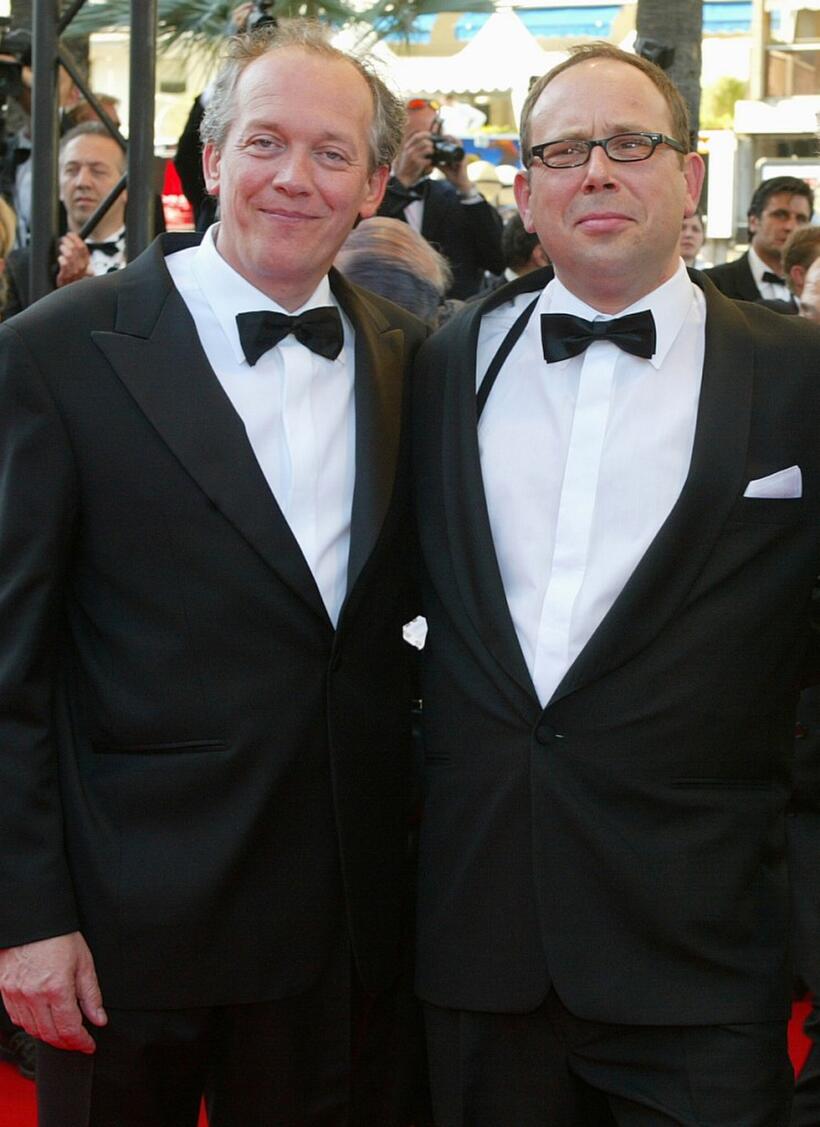Directors Luc Dardenne and Olivier Gourmet at the 55th International Film Festival.