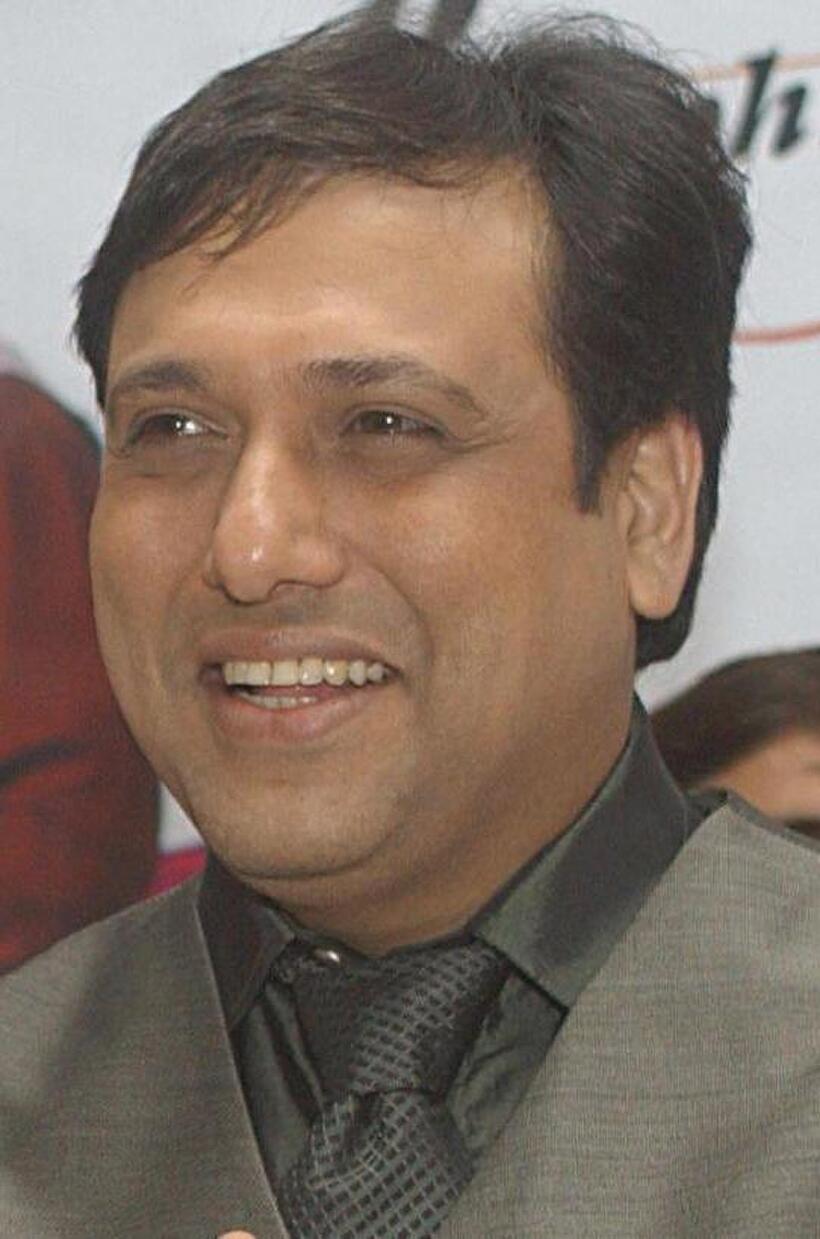 Govinda at the press conference of "Raja Bhaiya."